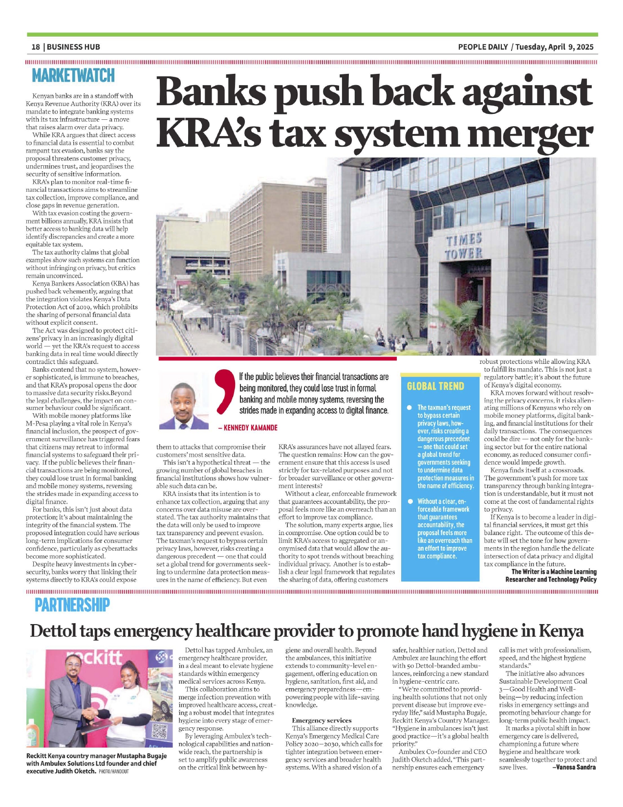 Ambulex and Dettol Join Forces to Bring Safer Emergency Care to Your Fingertips 